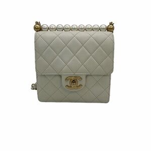 Chanel Chic Pearls Flap Bag with Authentication Card